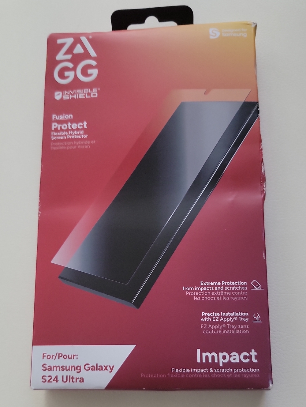 Zagg Fusion Tempered Glass for Samsung S24 Ultra